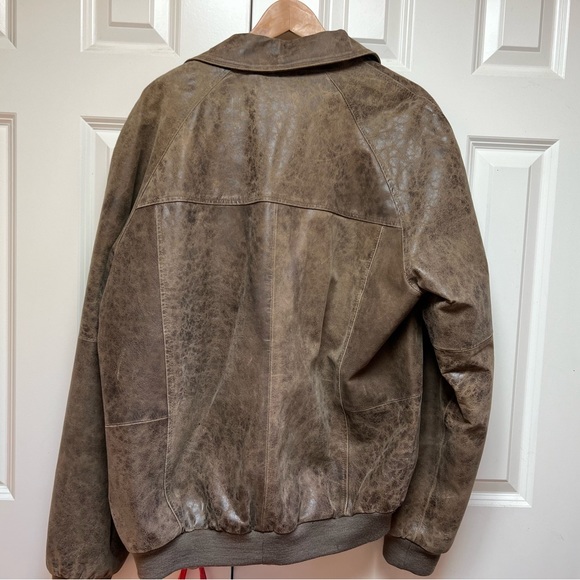 Vintage Burberry London Leather/Suede Jacket with removable collar Size 42 - Picture 7 of 8